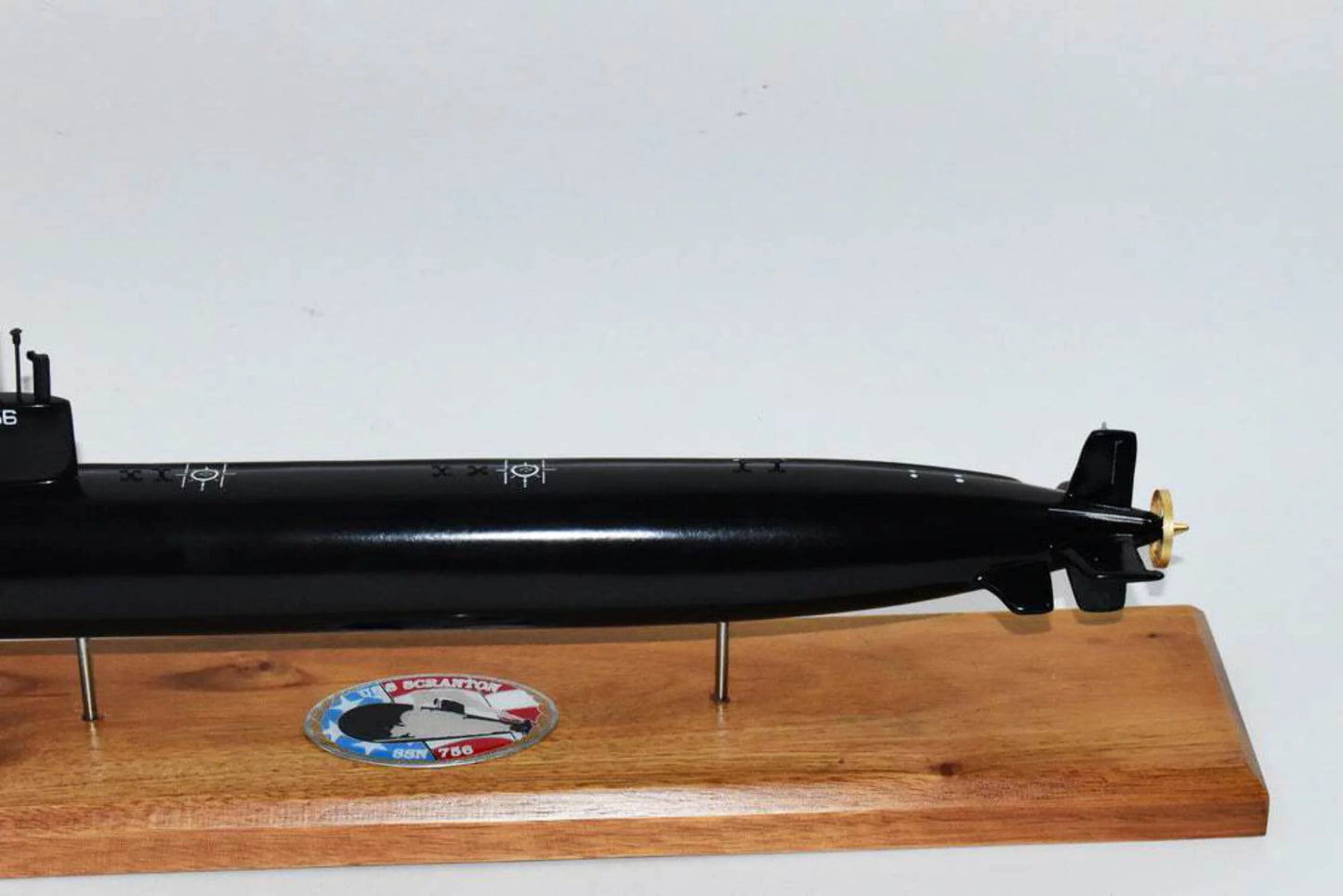 Scranton USS SSN-756 (Black Class inch,LA Hull) Model,Navy,Scale Model,Mahogany,20 Submarine