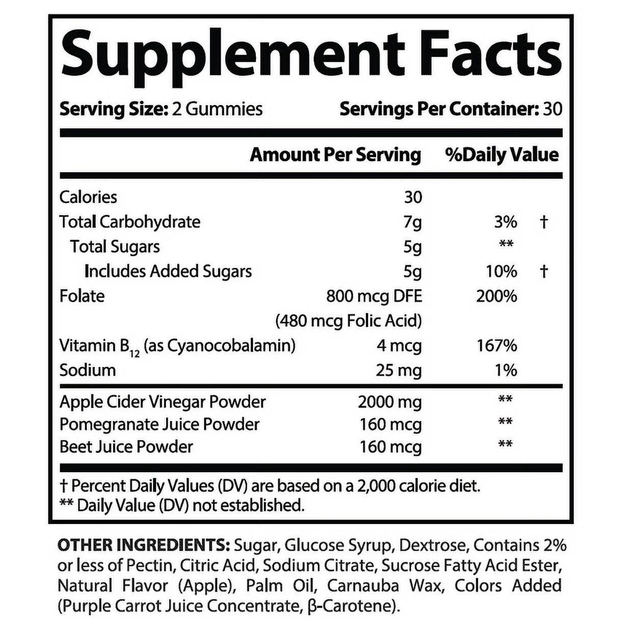 Supplement 120 Pure Gummys Pack) Gummies 2000mg (2 Slim Keto Extreme ACV Dietary