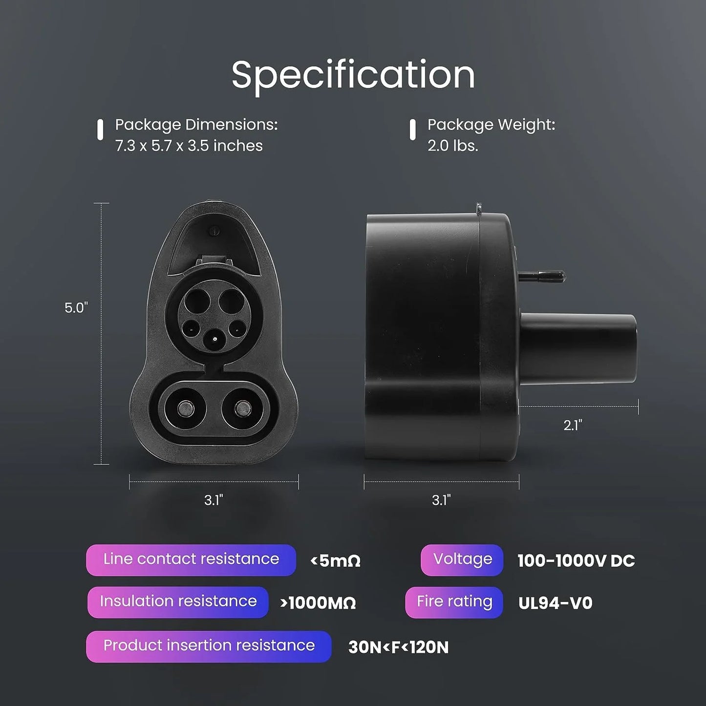 Supercharger with 250kW 3 Max X, Model Tesla Case for Level 250A Charging Stations CCS1 Adapter Portable Tesla to Y, with VIVOHOME Charging Compatible Fast DC 3, S,