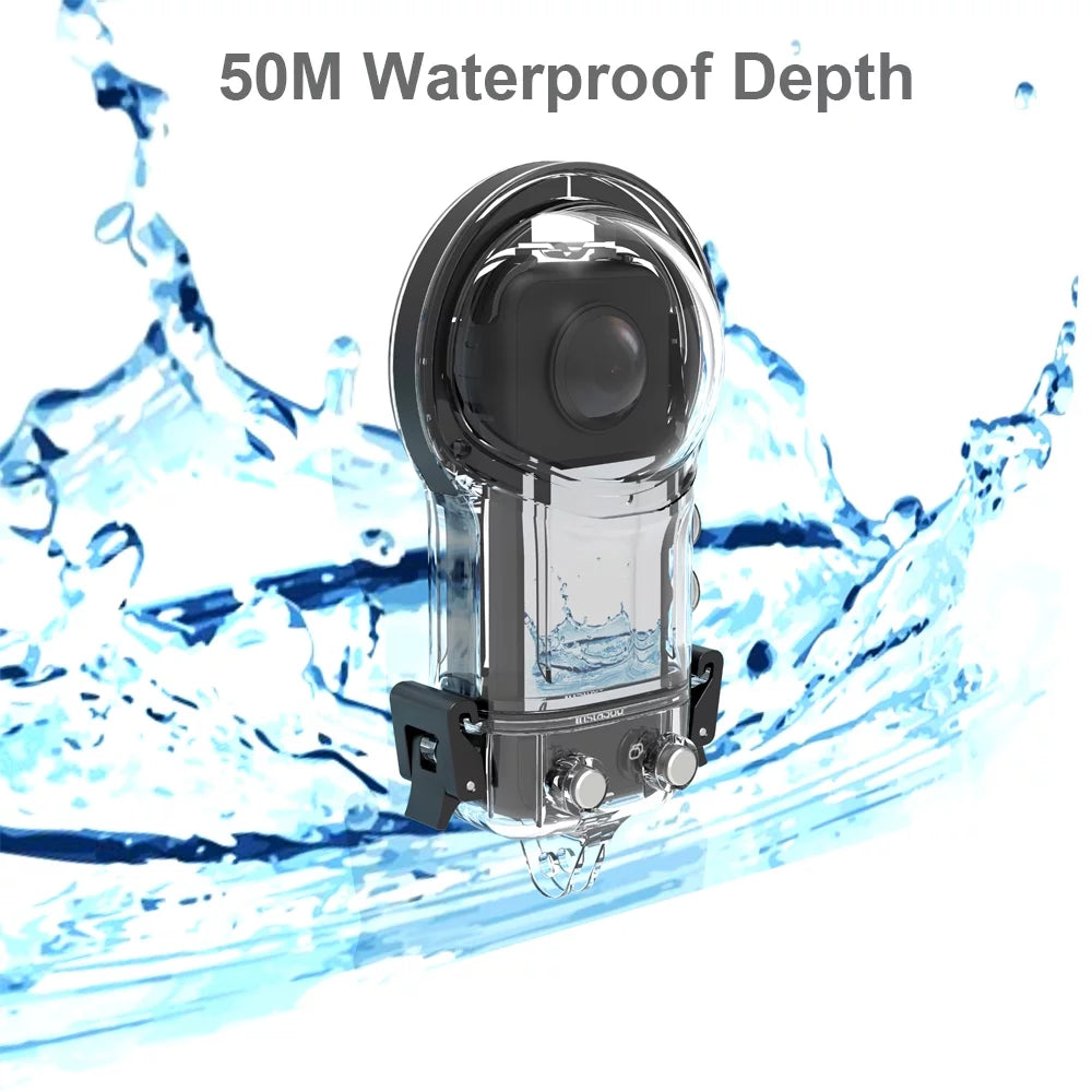 Waterproof X3 Lens for ametoys Cover 50M Diving Case Housing Underwater Replacement Accessories with Protective Case Silicone Panoramic Dive