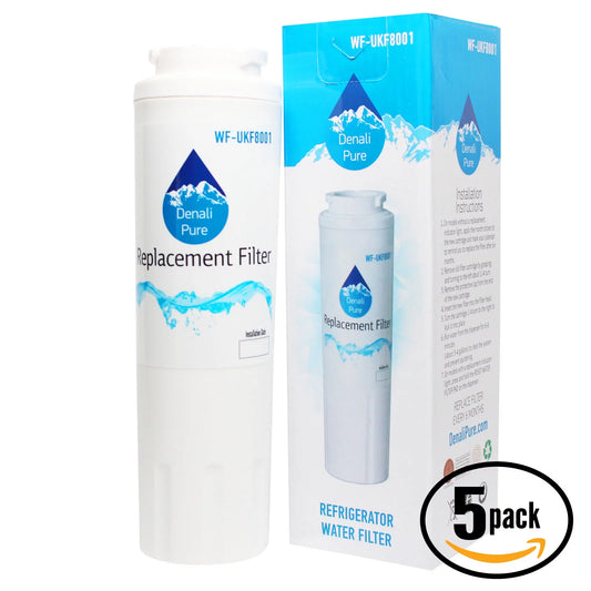 Air UKF8001 Jenn with Compatible Replacement Jenn Water Air Cartridge 5-Pack for - Refrigerator Filter JFX2597AEM Water Fridge Filter