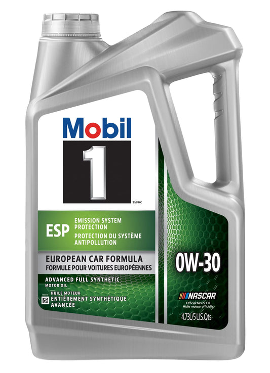 Motor Quart Synthetic 0W-30, 5 1 Mobil ESP Full Oil