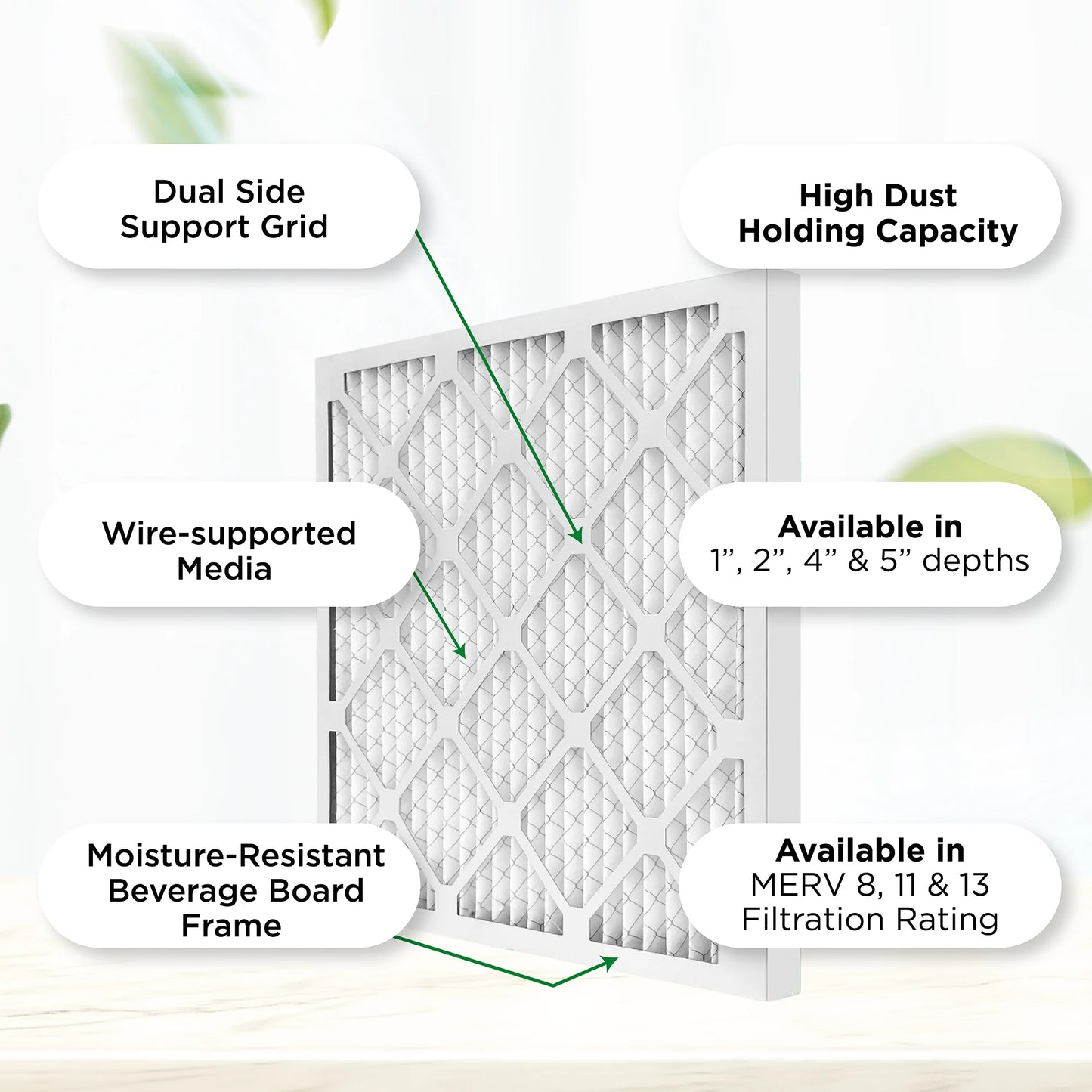 MERV AC x 13.75 0.75 14x24x1 Air Size: Pamlico Furnace Air Filters. Pleated Quantity x Inches) 8 (Actual 23.75 6.