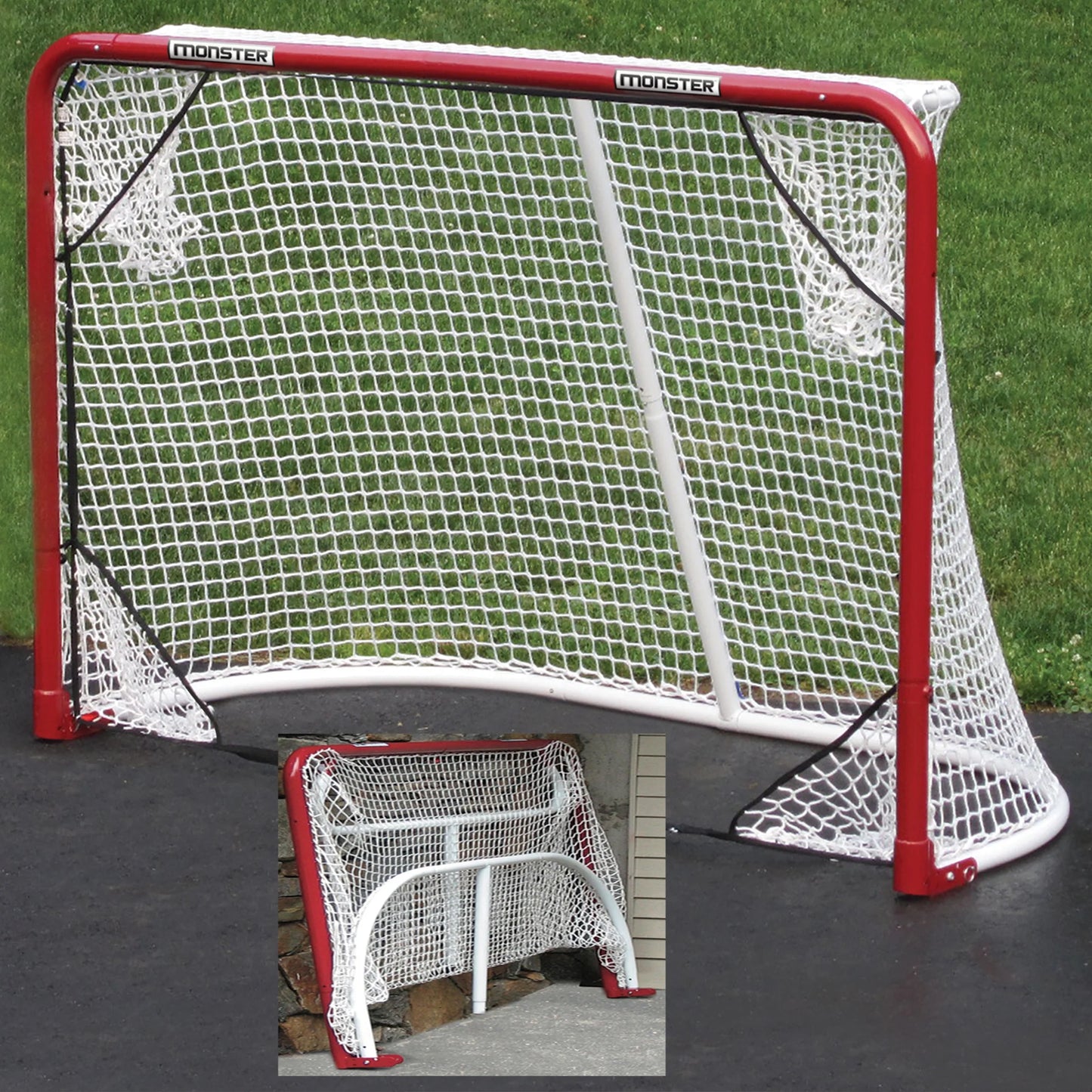 4' w EZgoal target Goal by Nets, 6' Folding 2" Hockey Monster x