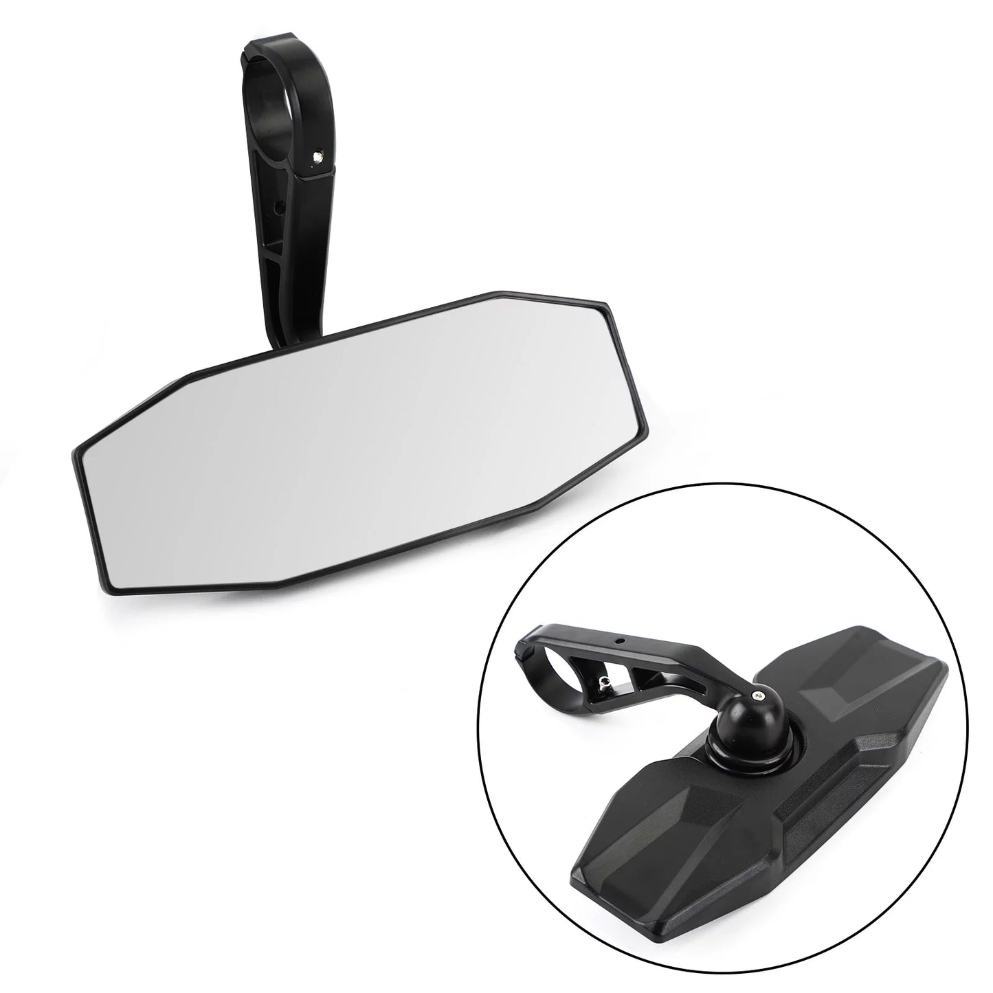 10" for Motor Polaris 1.75" RZR General UTV Center Clamp Mirror XP Rear Genic View 1000