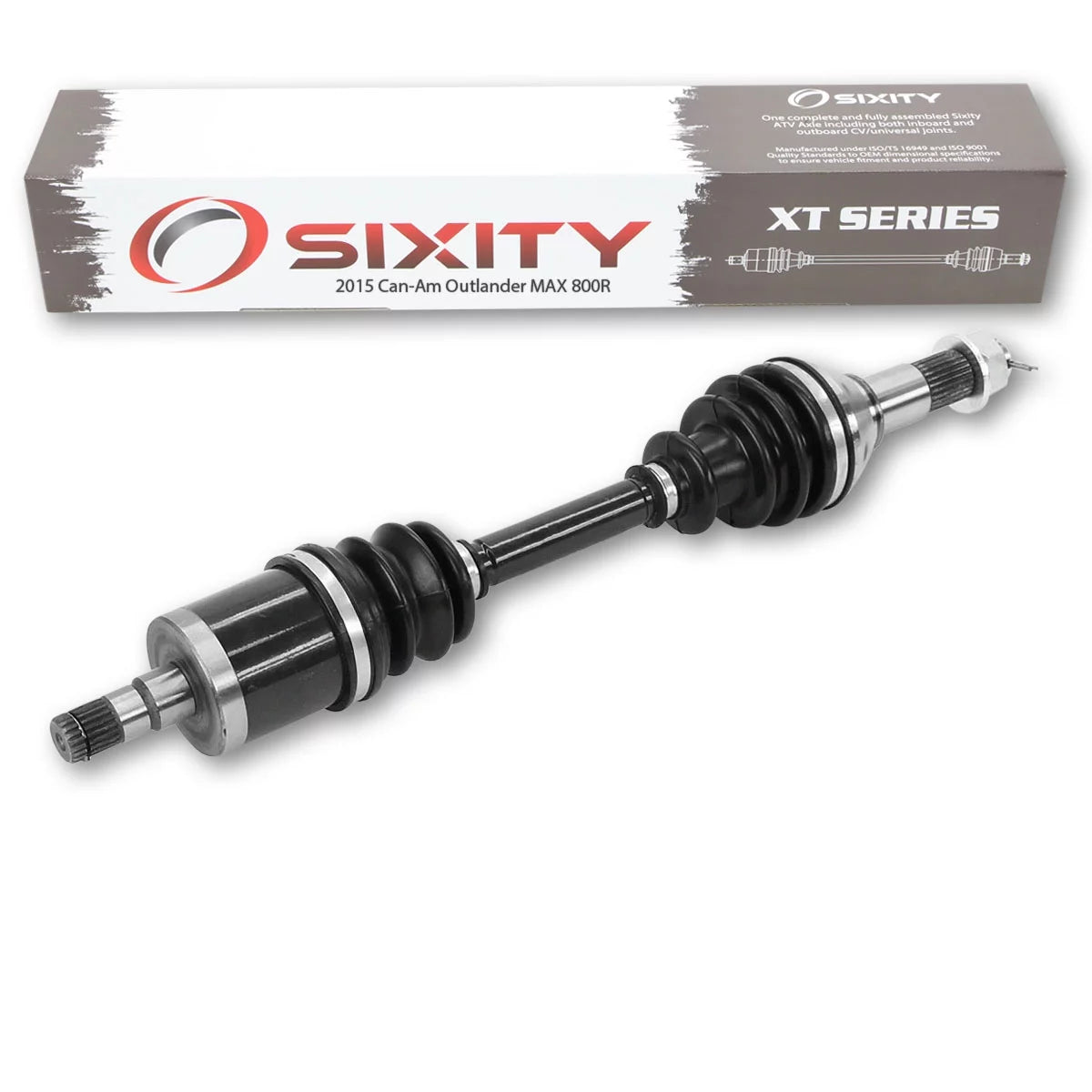 Left compatible XT Sixity EFI Axle - Can-Am MAX with 4X4 800R Outlander 2015 Front