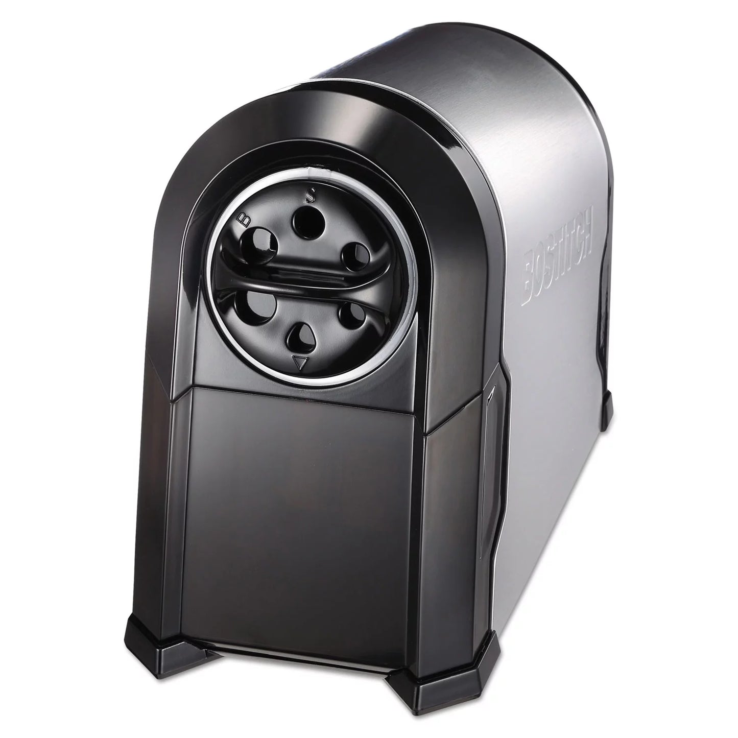 Black/silver X 6.13" Ac-powered, 10.63" 9", Electric Super Glow Pencil Pro Stanley Sharpener, X Bostitch Commercial