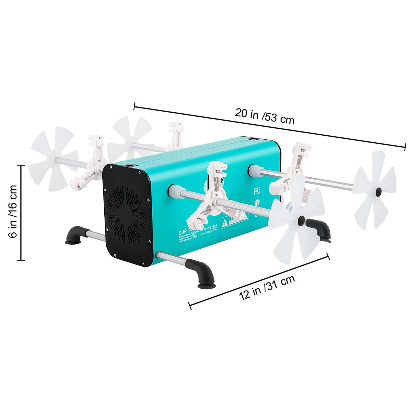 Tumbler, Turner 4 Kit 4 DIY Arms, Independent BENTISM Adjustable with Cup Removable Switches and Machine for Speeds Rotator Epoxy Mute Glitter 4 Motor, Spinner Multiple 2 for Crafts Tumbler Crafts