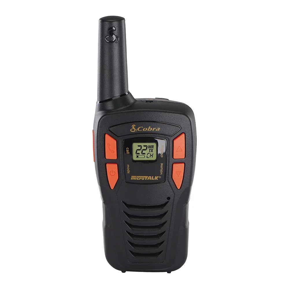 ACXT145 Cobra Radio Channels, Rechargeable, Set Range Compact 22 Walkie for Talkies Long 16-Mile Lightweight, Two-Way Adults -