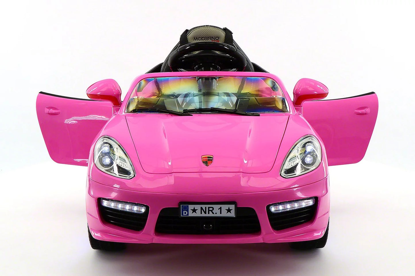 V Ride-On Moderno 12 Kiddie Kids Powered Roadster Pink