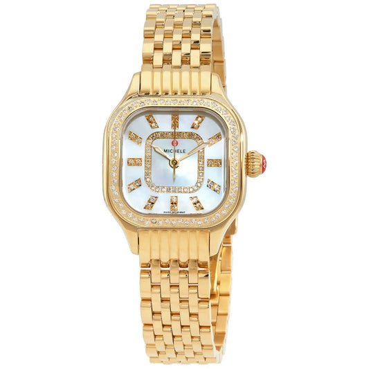 Dial Mother Watch Women's MWW33B000003 Gold-tone Pearl Steel Meggie Michele Diamond of