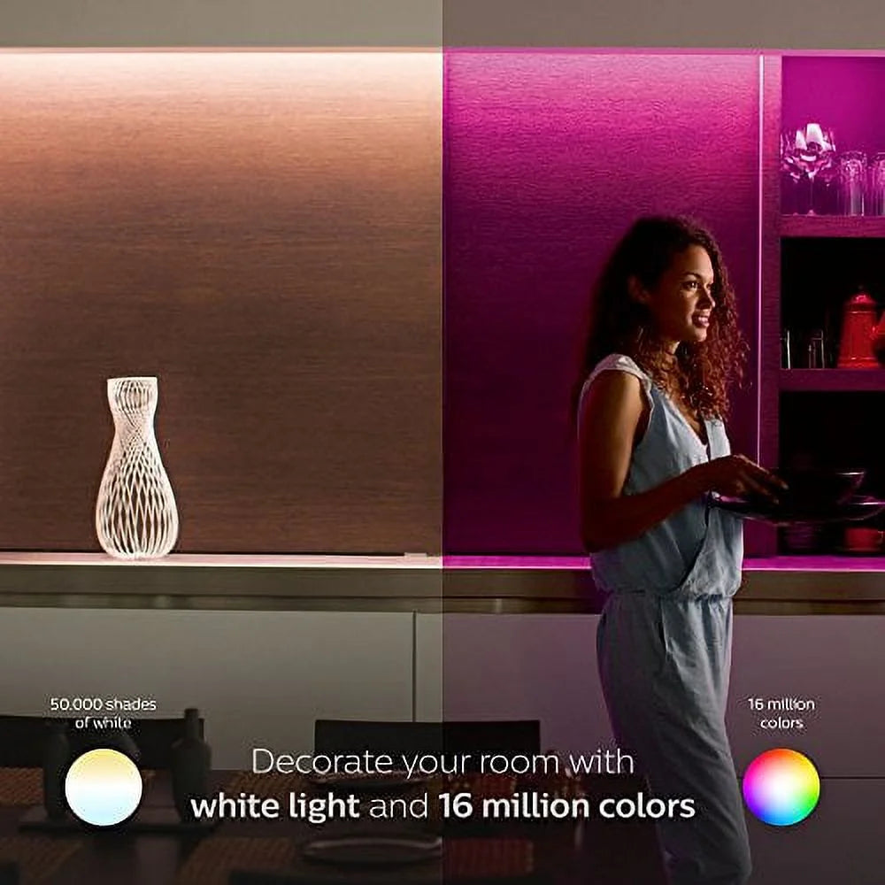 Light Smart 800276 Plus (Good) Philips Hue Pre-Owned Strip LED Light Dimmable Multi-Color