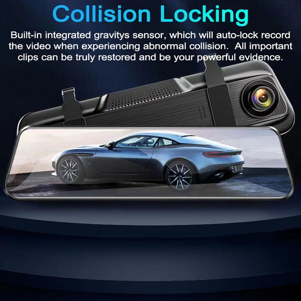 Collision Support Rear Camera 170° Clear 170° 1080P Dual Monitor Dazzduo Wide Inch Rear Camera,Inch Wide DVR Motion Wide 170° 9.66 Dual 9.66 Support Camera Dash Camera Clear Camera Monitor Inch