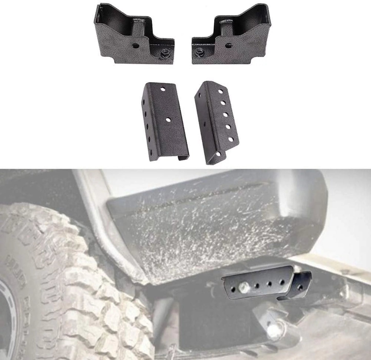 Rear Cherokee Jeep Screws XJ Shackle Kit 1.5" Relocation Fit with 1984-2001 for NIXFACE