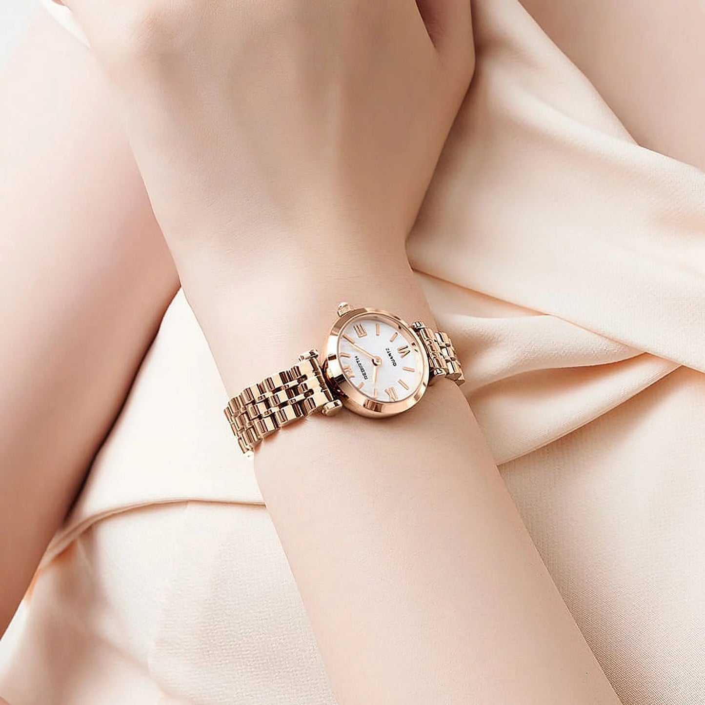 Ladies Quartz Watch Watches Desgin 2022 for Creative reloj Women Watch Gold Wrist Female Stainless Stylish Steel Fashion Rose