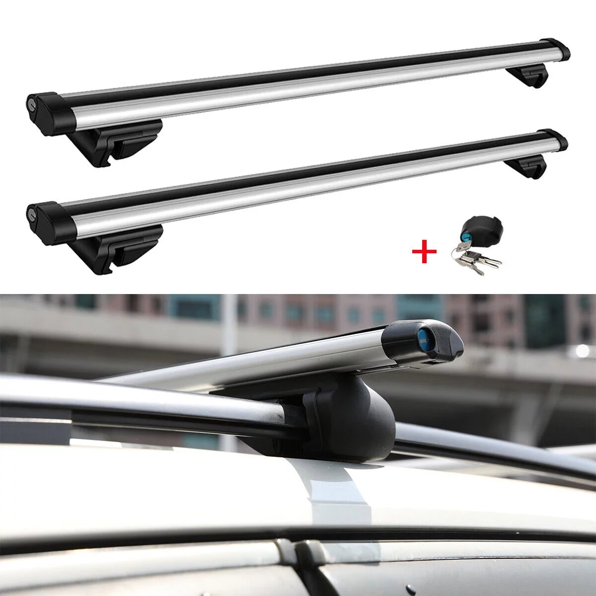 Wagon For Cargo Roof Rack Top 46" Car Cross Bar Subaru Outback Bicycle Carrier