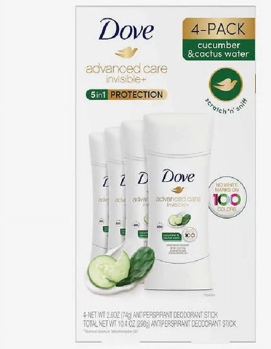 water Oz. 5 invisible - & Advanced of - Cactus 10.4 each, care 1 Protection. Pack 2.6 in Oz. Total - 4 Cucumber Dove