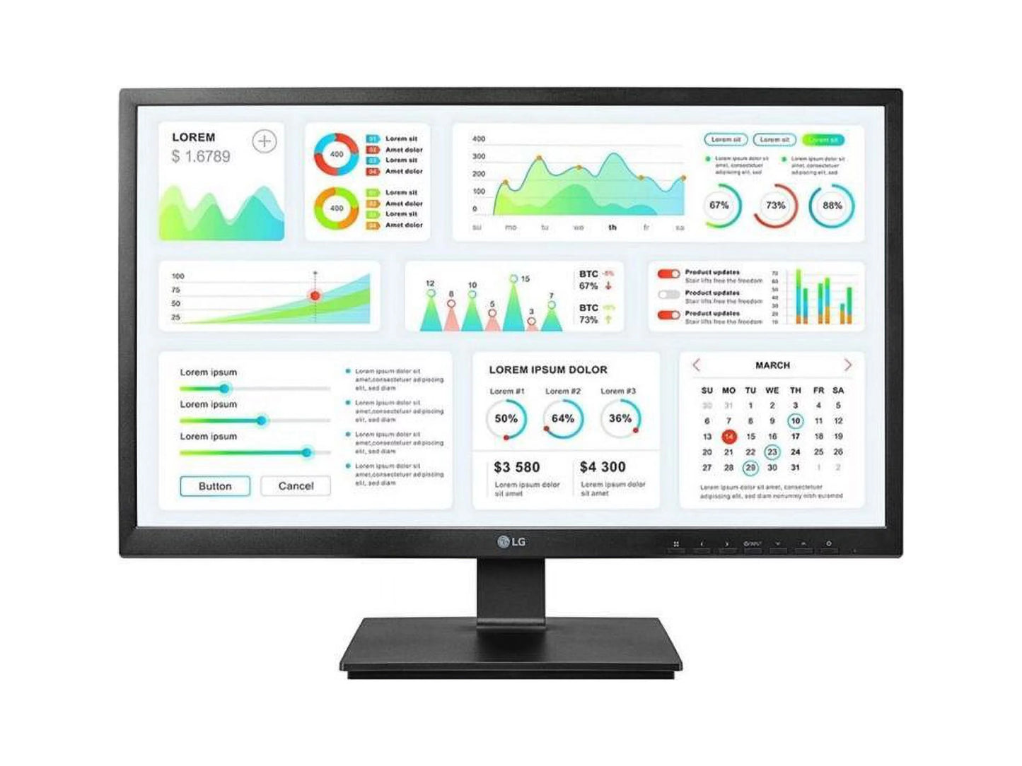 Monitor HD PCoIP LG Zero Full Client 24" TERA2321 24CK550Z-BP 1920x1080 IPS