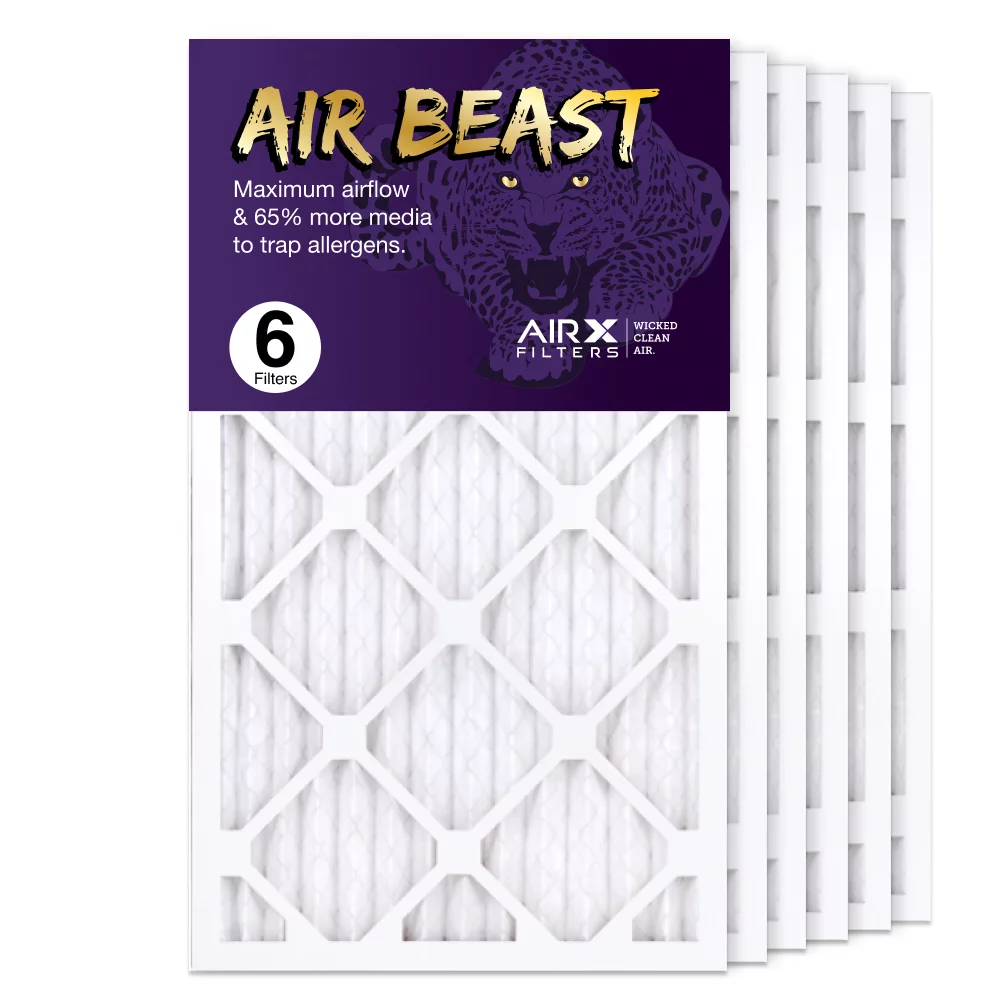 the in Filter Pleated Furnace AIRx AC Filter, Filters Air Made MERV 14x25x1 Beast 6-Pack Air 11 USA Air HVAC