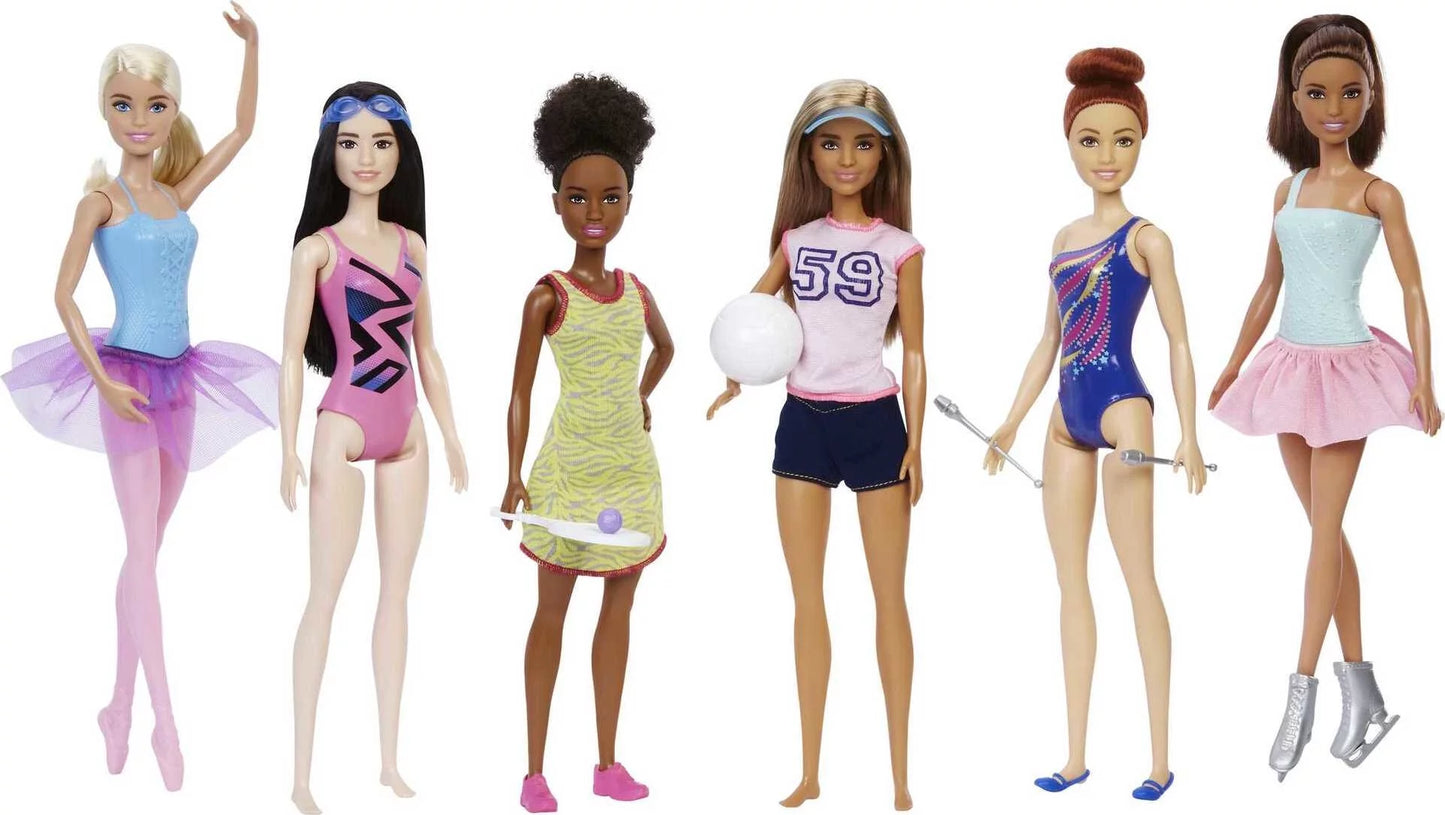 Doll Career 6 Pack, Accessories with Related Careers Collection Outfits Doll Barbie Set &