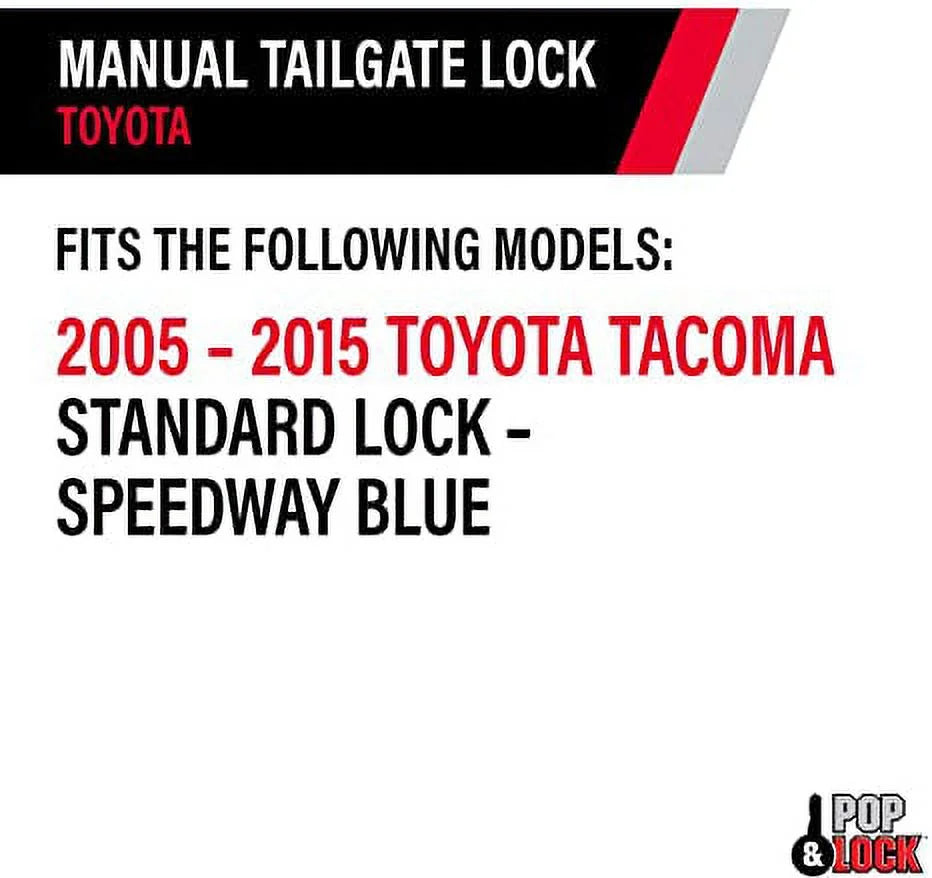 Metallic Manual Nautical Blue (Standard & Lock PL5507 Pop for Tacoma Lock Tailgate Toyota Lock)