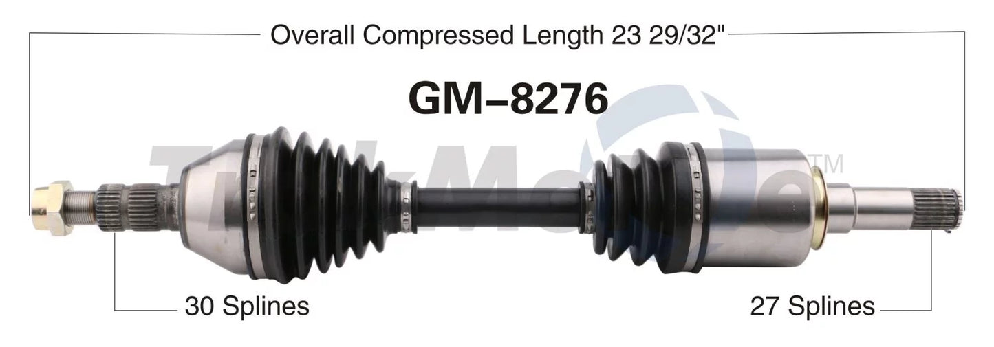 CHEVROLET 2014-2020 2016 IMPALA, select: Fits CV MALIBU Shaft LIMITED CHEVROLET Axle