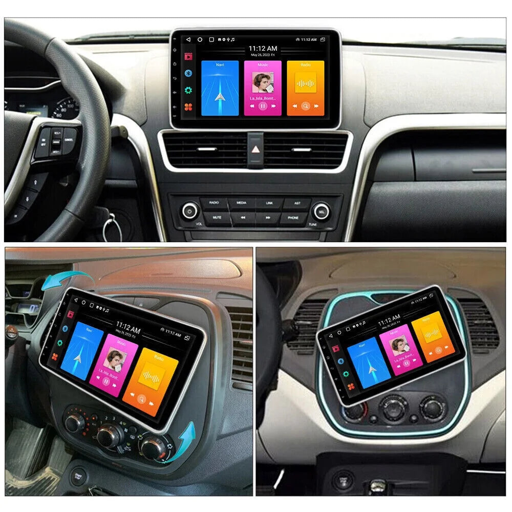 Stereo 4+32GB 12 10.1" 2DIN Apple Carplay Double Car Android Radio GPS Rotatable