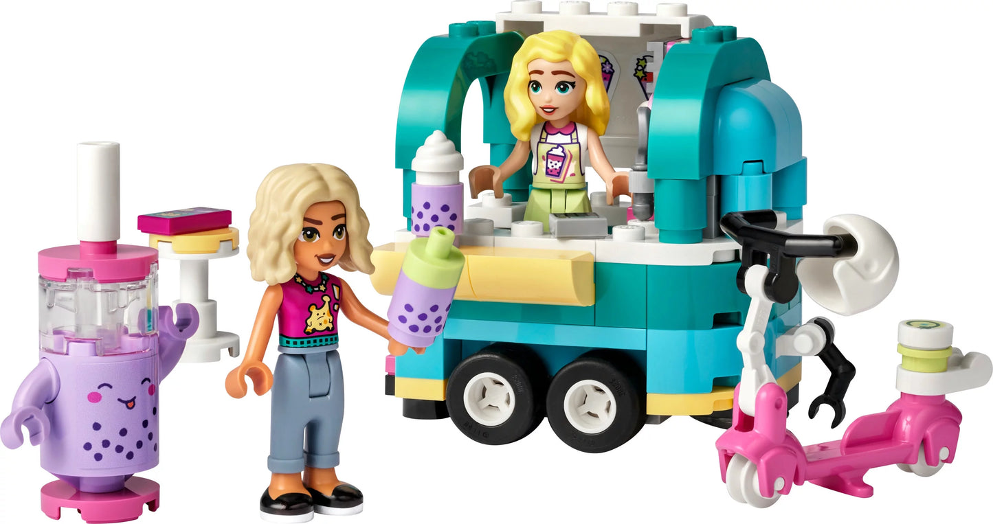 Set Fun Girls and Bubble LEGO Pretend and Ages Play with for Friends Toy Plus Mini-Dolls Shop Mobile Vehicle Boys 6 41733, Tea Scooter