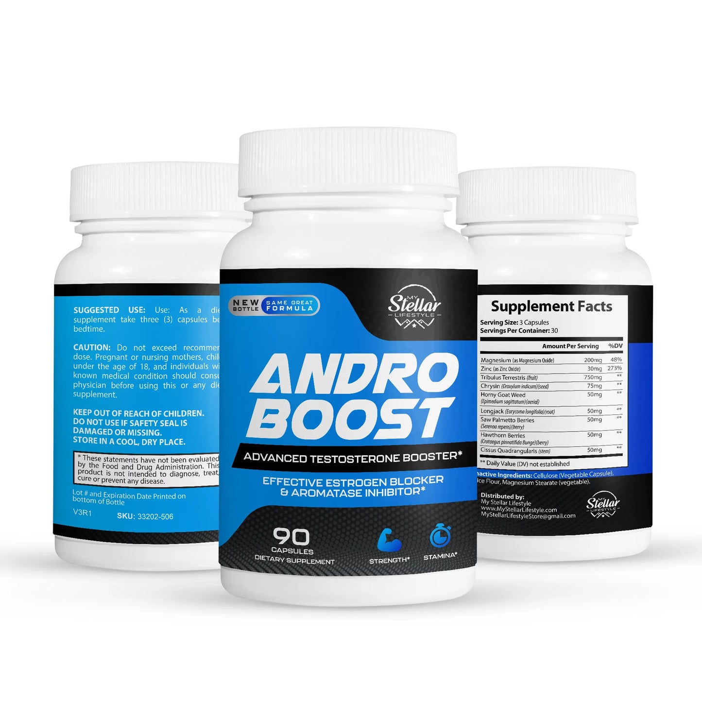 Capsules Andro Boost, increases stamina-90 men, for performance strength booster &