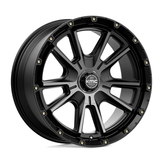 20X9 Cast GTCC KM10029067418 18MM, Rim KM100 6X135/5.5 Aluminum KMC S-BLK