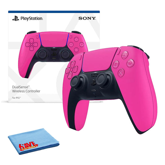 - Microfiber PlayStation Controller Pink Wireless PS5 With Cloth DualSense 6Ave 5, Cleaning Nova Bundle