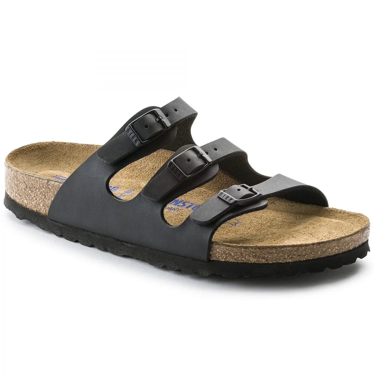 Sandal Narrow Women's Black Florida - Soft 8-8.5 BLACK Footbed Birko-Flor BFL 0053011 BIRKENSTOCK