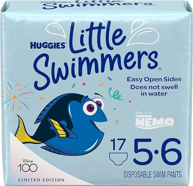 Size Ct 17 Swimmers (32+ Swim 5-6 lbs), Disposable Huggies Diapers, Little