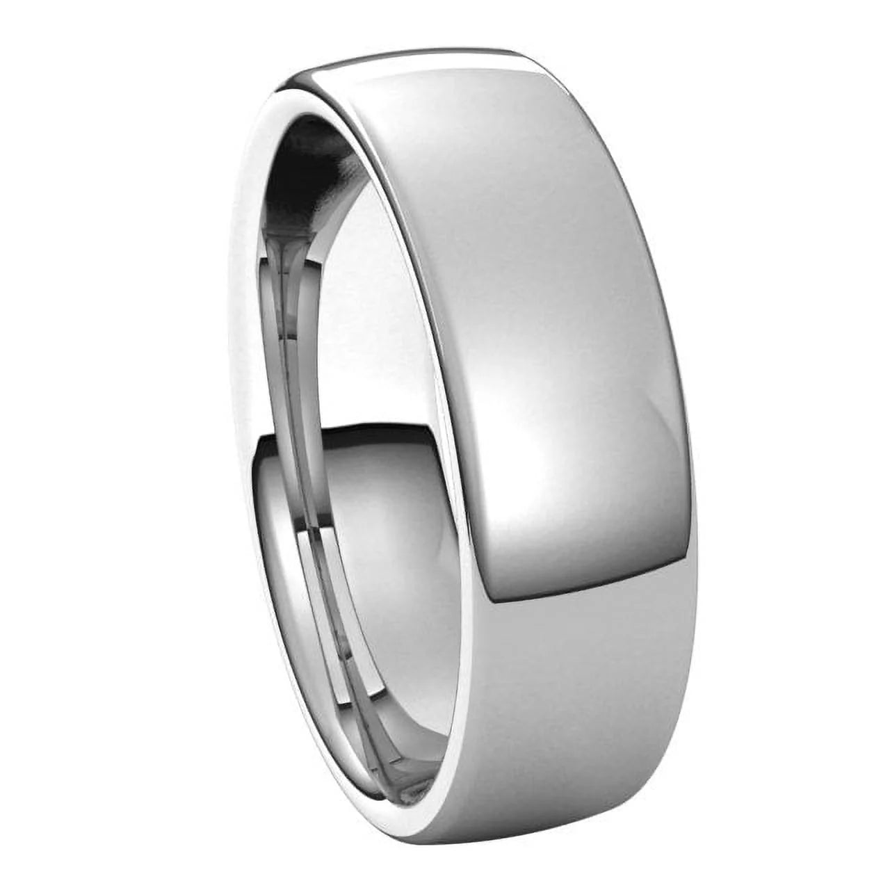 X1 Size Band 6 European mm E11:1054:P White 14K 11