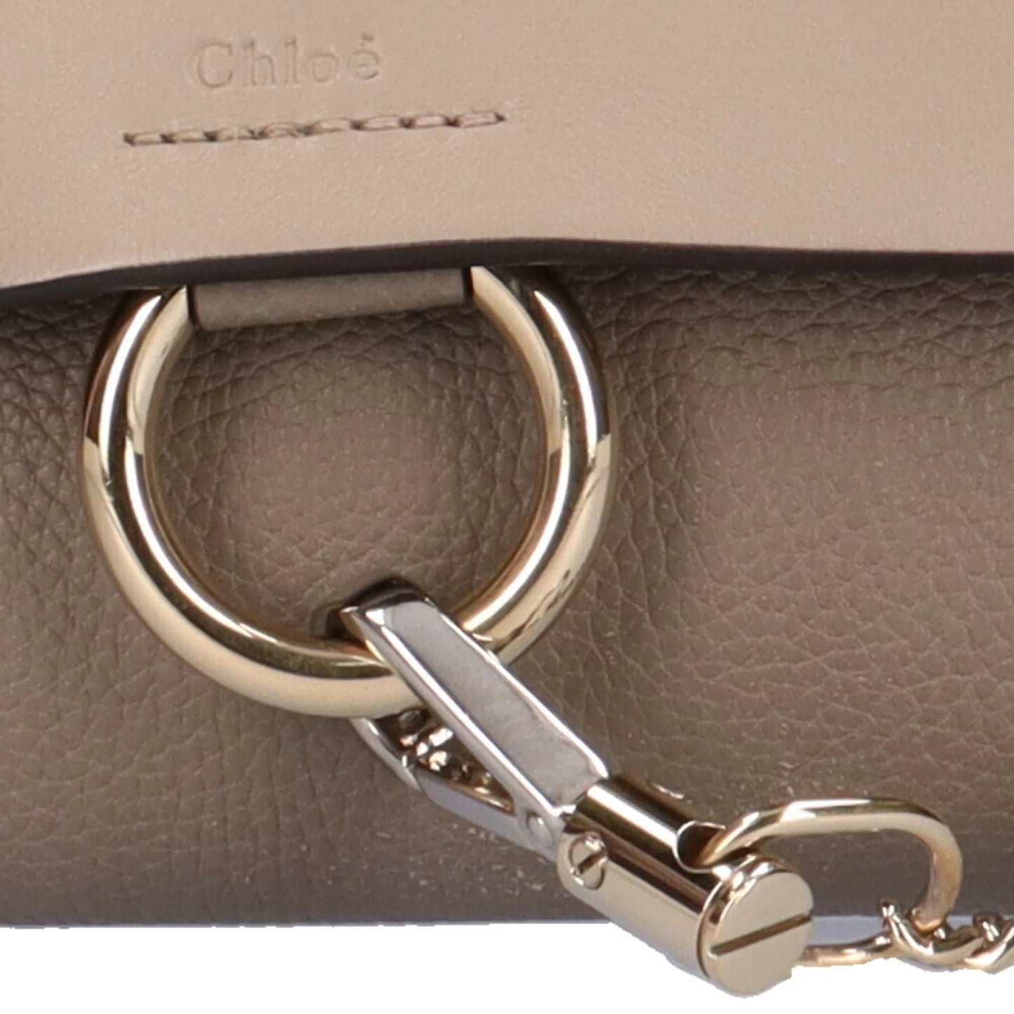 Chloe (Fair) bag Pre-Owned ladies Chloé gray Faye leather shoulder