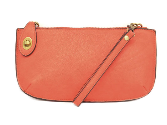 Crossbody Women's Mini Clutch, Susan Joy One-Size Coral, Wristlet