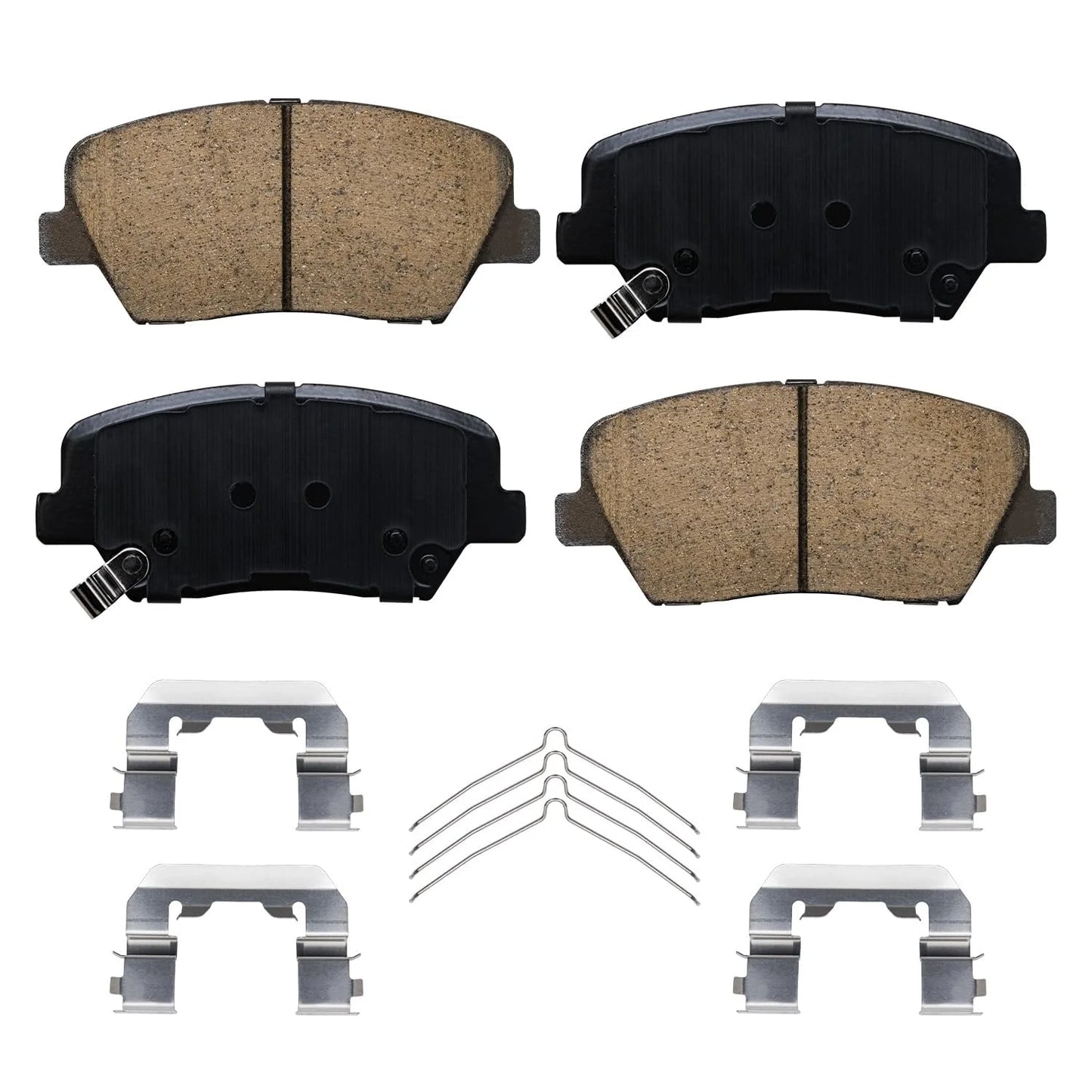 2016-2020 Disc - Fe Drilled Detroit Santa Front Pads: Replacement Brake Ceramic Rotors Rotor & Sport Kit Brake Slotted Axle Kia Hyundai Brakes 2017-2018 12.6" Sorento for