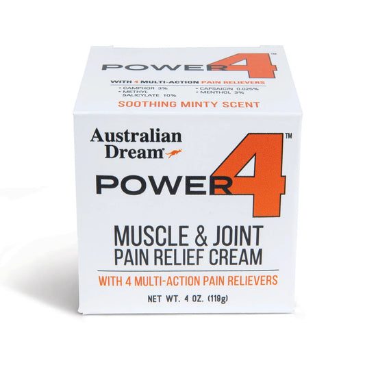 Topical Pain Relief Warming - Muscle Joint Powerful Dream Cream Australian - 4 Power Relief with Jar Pain and Cooling & - Cream By 4oz - Sensations