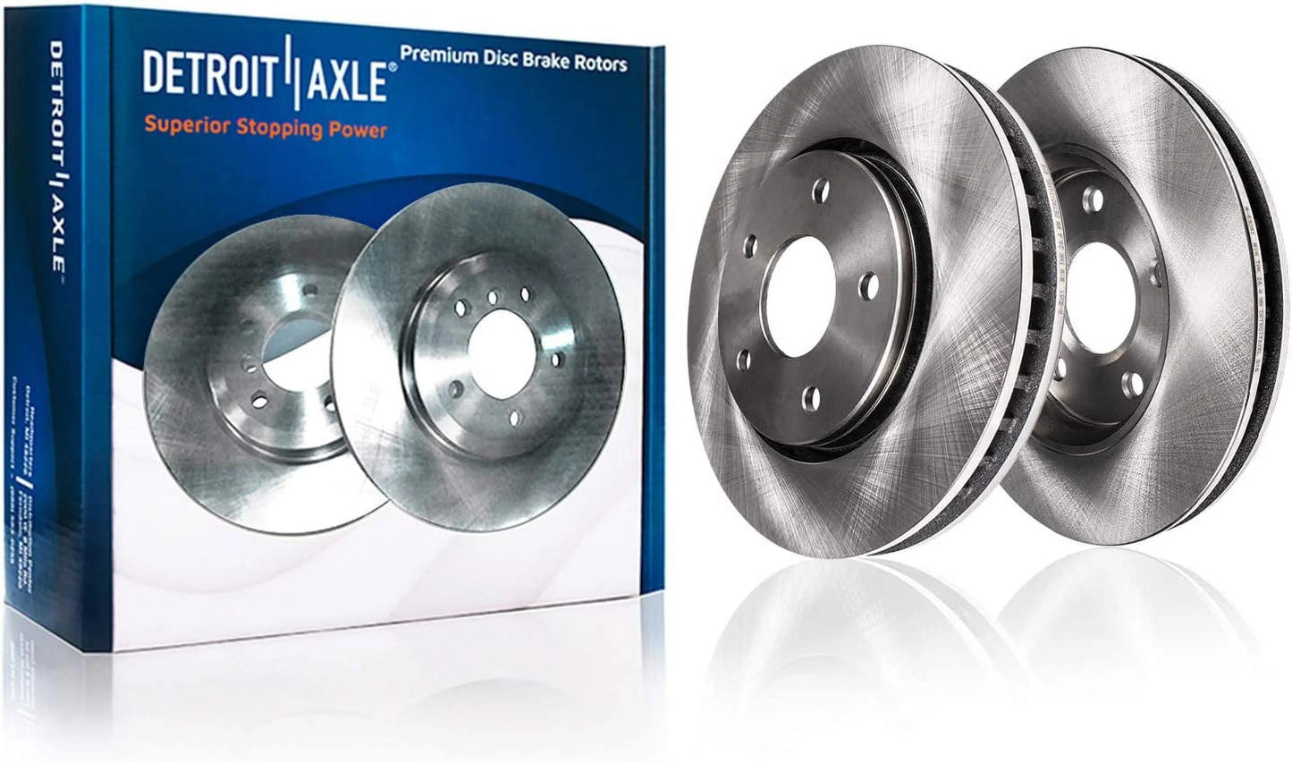 Pads Brake Brakes Kit Front Caravan Grand Town C/V w/Hardware Rear Chrysler Country Axle Ram Disc & Replacement Rotors] & Journey Routan for Rotors Detroit inch - inch Ceramic [11.98" 12" Brake Dodge