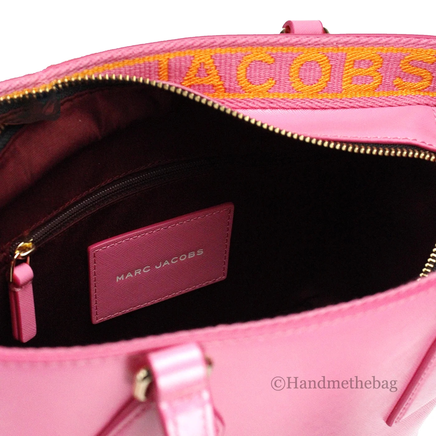 Crossbody Bag Candy Tote Marc Small Jacobs Saffiano Leather Pink