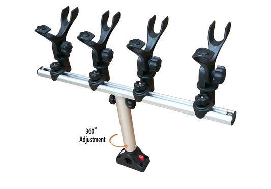 Mount Brocraft Holder System With Crappie Rod Deck/Side