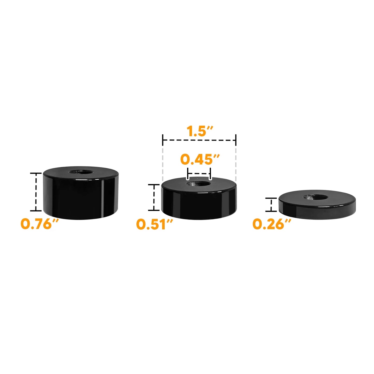 | to Rise 1/4" Cruiser (2 Lift 2006-2021 FJ Fit Spacers - Sets) | Toyota WEISEN 1-1/2'' Seat Seat Kits