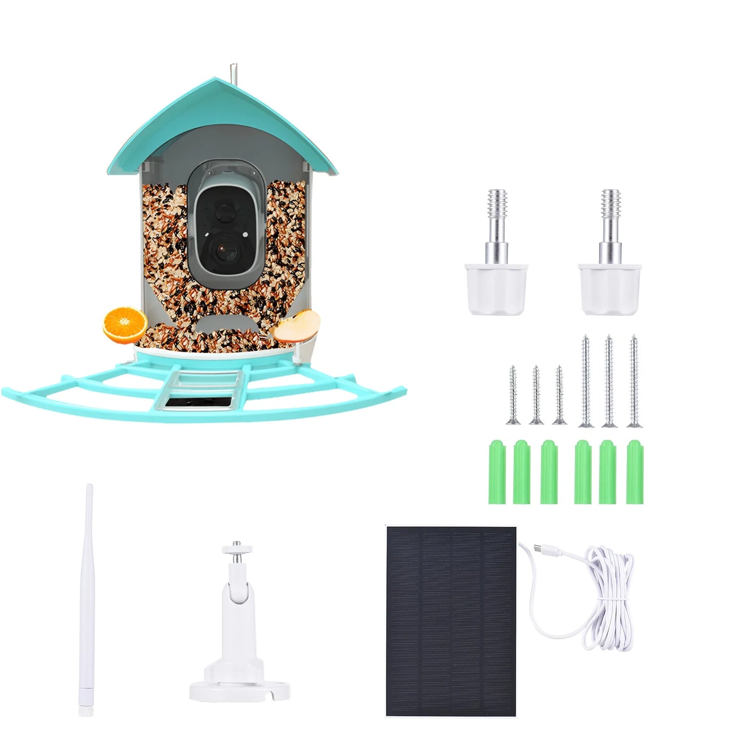 With AppAi Feeder Camera Camera Smart CameraVideo Feeder Pir Vico Powered Species Wifi With Surveillance Wireless Camera Andoer Ai Camera Deterrent Ai Solar 1080p Squirrel camera,Feeder