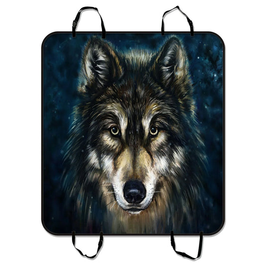 Brave Wolf Seat Mat Mat inches Cover Car Cargo Pet For Hammock Car Mat and Black Dog Cars Trucks 54x60 Trunk Seat SUV GCKG