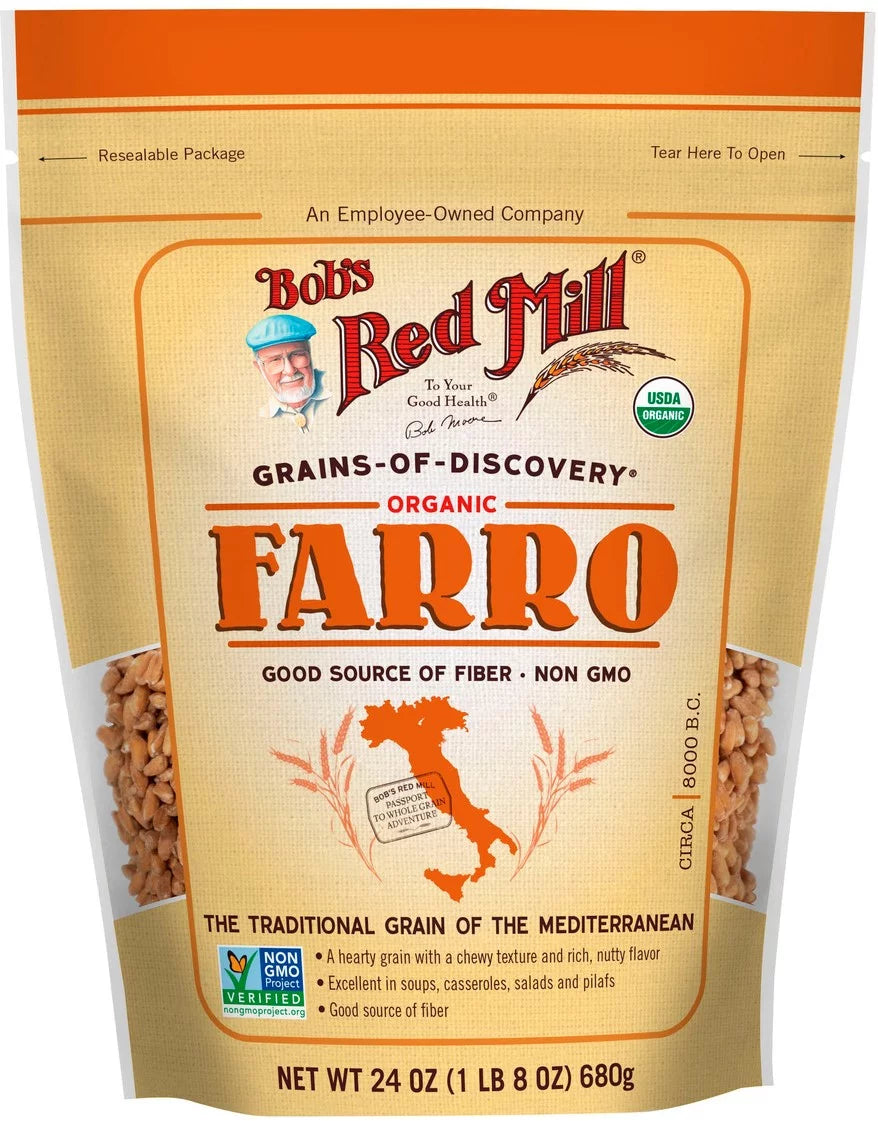 24 Organic Red of 4) (Pack oz Farro Mill Bob's