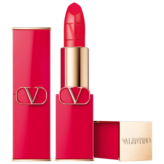 Pigment Valentino 404R Valentino Bloom - poppy - High Refillable Lipstick Rosso orange Heart