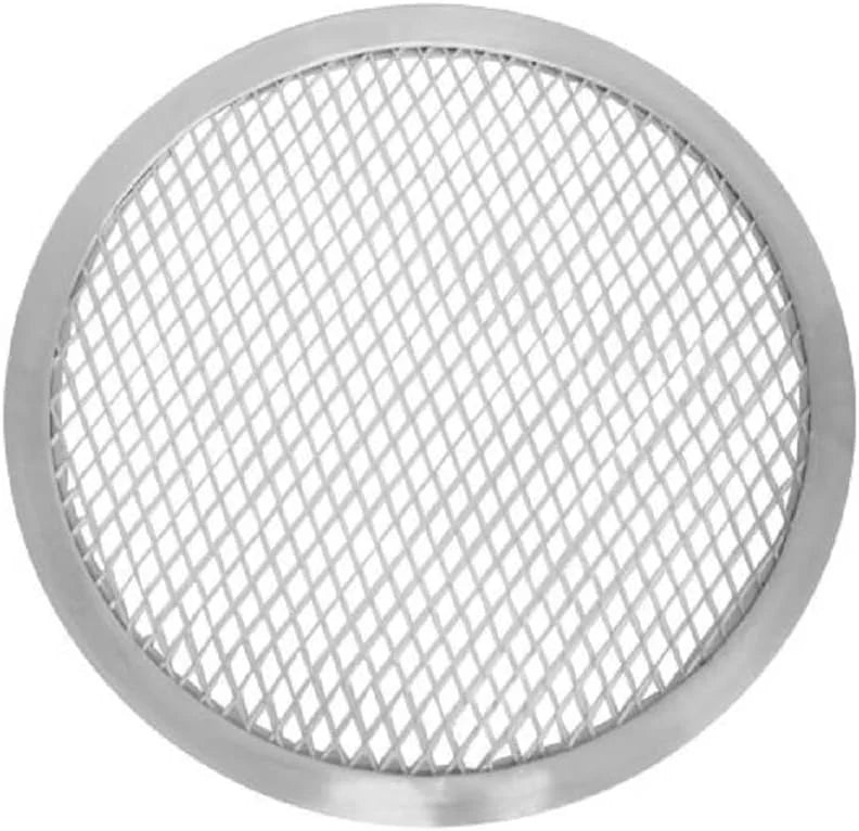 Round Screen Bakeware of Tray Pizzeria Pizza Home Set TrueCraftware- Aluminum Screen Restaurants & Baking Seamless for Pan Round 2 Rim- Kitchen Baking Tray 16” Pizza Pizza