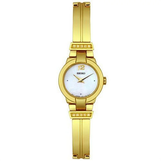 Seiko Steel Gold-Tone SUJD38 Diamond Stainless Women's Watch