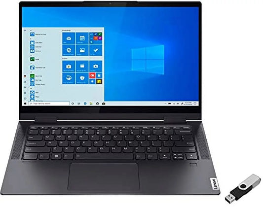 WI-FI Thunderbolt Iris LENOVO Touchscreen FHD 6 12GB Intel 10 with 4.0 2022 Xe inch SSD DDR4 7i Laptop Fingerprint 11th 14 Graphics Yoga i7-1165G7 512GB Windows Platform Core Backlit 2-in-1 EVO KB