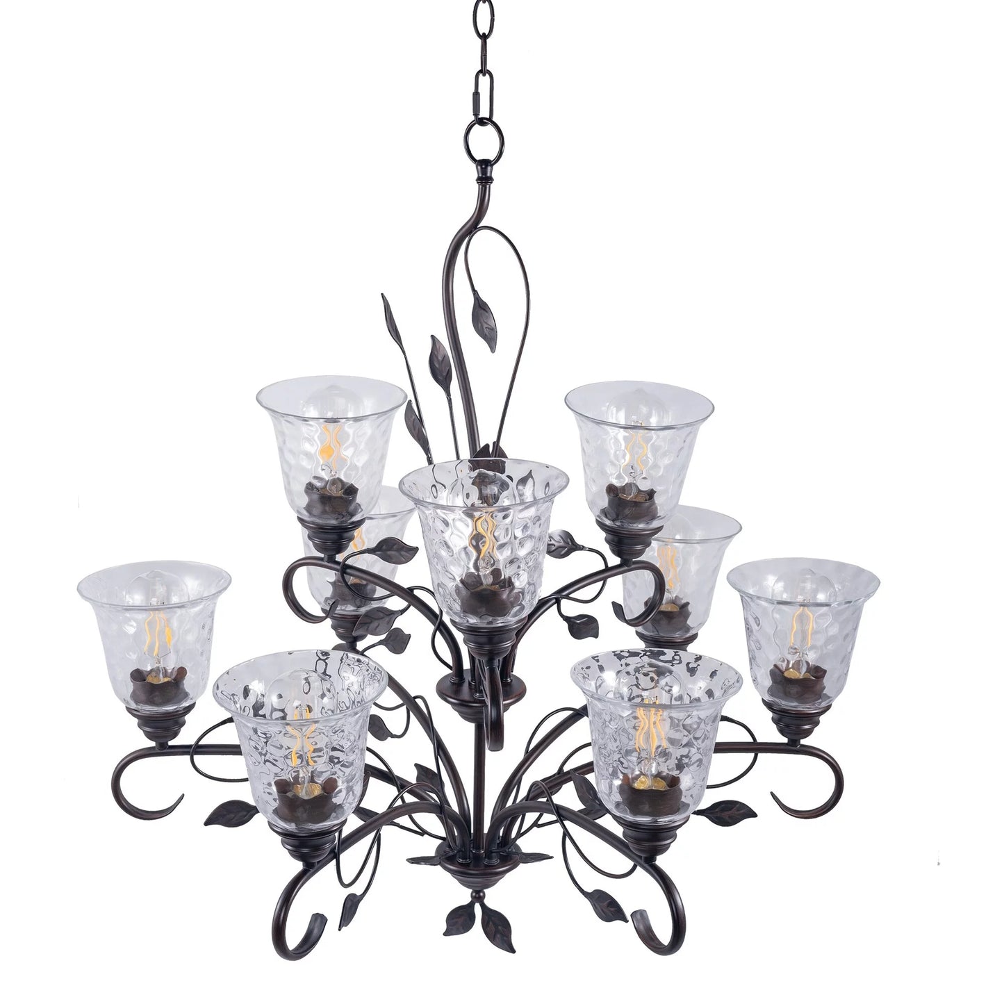 Candle 9 - Chandelier Light Traditional Spinesunllc 33.66"x30.7"x30.7"